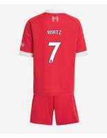 Liverpool Florian Wirtz #7 Hjemmedraktsett Barn 2025-26 Korte ermer (+ bukser)